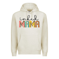 Oatmeal Heather inked mama artistshot Premium Hoodie - JahusDesignShop
