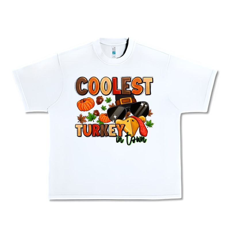 Coolest Turkey In Town Urban Heavy Tee by MaliasSmallBusiness | Teevron