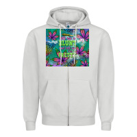 Dove Grey roll me a blunt and tell me i'm pretty Zipper Hoodie - TumblerDesignByShophia