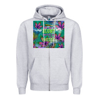 Heather Grey roll me a blunt and tell me i'm pretty Zipper Hoodie - TumblerDesignByShophia