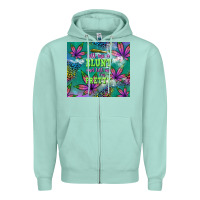 Seafoam roll me a blunt and tell me i'm pretty Zipper Hoodie - TumblerDesignByShophia
