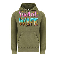Vintage Olive spoiled wife Vintage Hoodie - NancyCooperArtShop