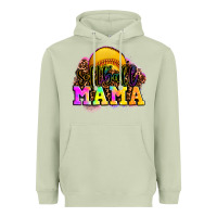 Matcha softball mama Heavyweight Hoodie - OliviaCreatesArt