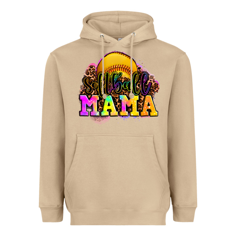 Softball Mama Heavyweight Hoodie by OliviaCreatesArt | Teevron