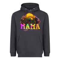 Smoke softball mama Heavyweight Hoodie - OliviaCreatesArt