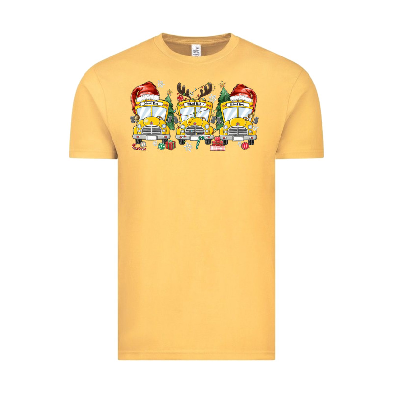 Christmas School Bus Vintage Tee by MaliasSmallBusiness | Teevron