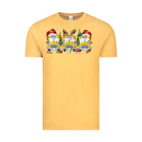 Vintage Mustard christmas school bus Vintage Tee - MaliasSmallBusiness