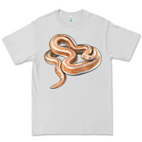 Dove Grey Rosy Boa Snake Illustrations Premium Tee - LillyAllenDesigns