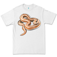 White Rosy Boa Snake Illustrations Premium Tee - LillyAllenDesigns