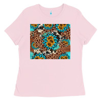Bubblegum Pink gemstone sunflower Ladies Tee - AdoDesignShop