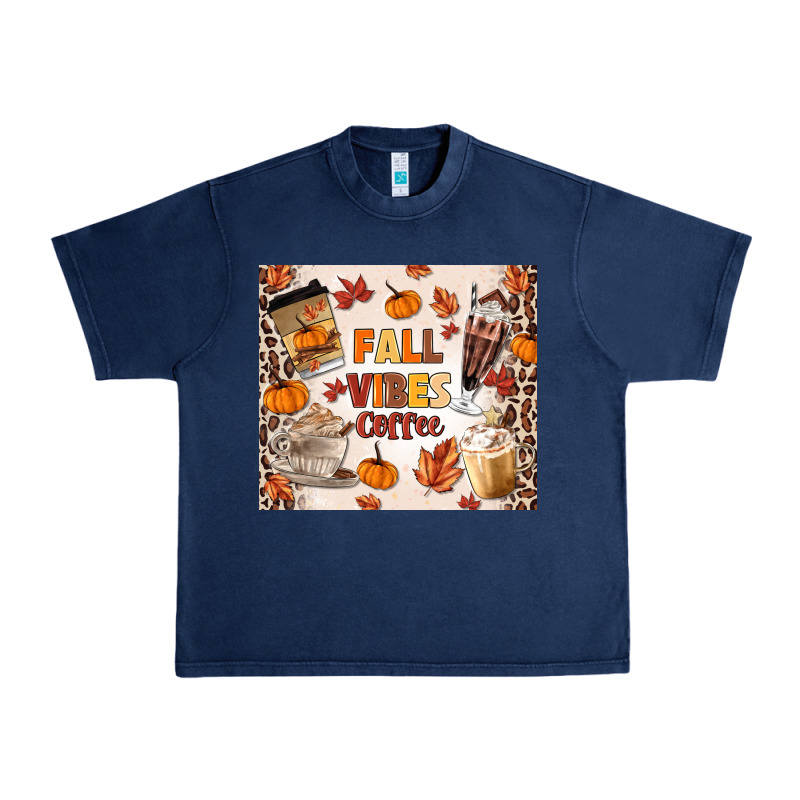 Fall Vibes Coffee Urban Heavy Tee by MaliasSmallBusiness | Teevron