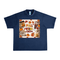 Navy fall vibes coffee Urban Heavy Tee - MaliasSmallBusiness