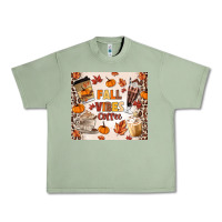Oil Green fall vibes coffee Urban Heavy Tee - MaliasSmallBusiness