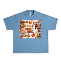 Pebble Blue fall vibes coffee Urban Heavy Tee - MaliasSmallBusiness