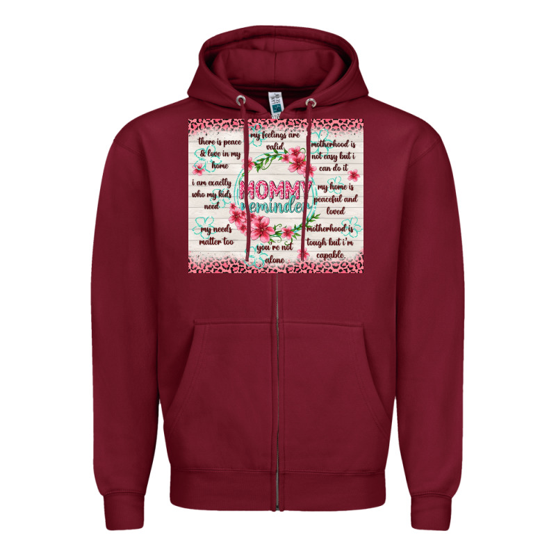 Mommy Reminder Zipper Hoodie by TumblerDesignByShophia | Teevron
