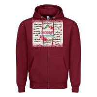 Burgundy mommy reminder Zipper Hoodie - TumblerDesignByShophia