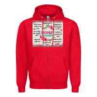 Red mommy reminder Zipper Hoodie - TumblerDesignByShophia