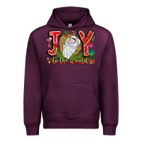 Mauve Wine joy to the world Urban Hoodie - CowhideDigitalArt