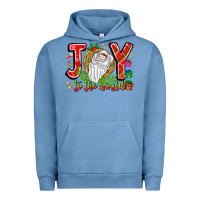 Pigment Pebble Blue joy to the world Urban Hoodie - CowhideDigitalArt