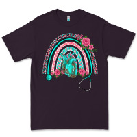Plum nurse life spring stethoscope heart rainbow Premium Tee - BarkalooDesign
