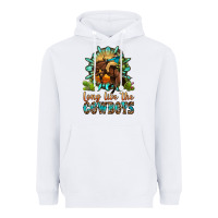White long live the cowboys Heavyweight Hoodie - OliviaCreatesArt