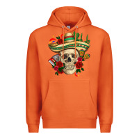 Carrot Di de los muertos with roses Mexico Premium Hoodie - HowdyJamesFarm