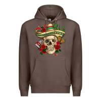 Di De Los Muertos With Roses Mexico Premium Hoodie | Teevron