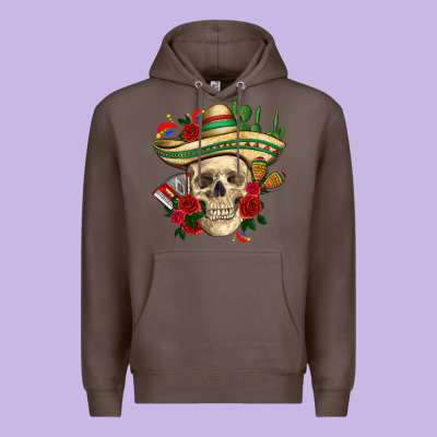 Di De Los Muertos With Roses Mexico Premium Hoodie Designed By Howdyjamesfarm