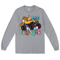 Heather Grey egg crusher monster truck easter Long Sleeve Tee - Artiststas
