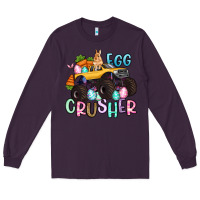 Plum egg crusher monster truck easter Long Sleeve Tee - Artiststas
