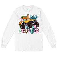 White egg crusher monster truck easter Long Sleeve Tee - Artiststas