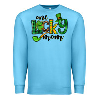 Ocean Blue One lucky mom St. Patrick's Premium Sweatshirt - OliviaCreatesArt