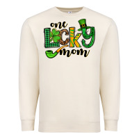 Sandshell One lucky mom St. Patrick's Premium Sweatshirt - OliviaCreatesArt