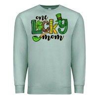 Seafoam One lucky mom St. Patrick's Premium Sweatshirt - OliviaCreatesArt