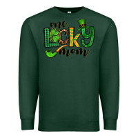 Sports Green One lucky mom St. Patrick's Premium Sweatshirt - OliviaCreatesArt