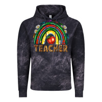 Cloud Black rainbow teacher Vintage Hoodie - NancyCooperArtShop
