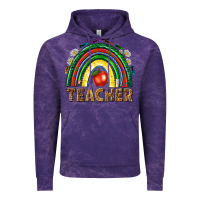 Cloud Purple rainbow teacher Vintage Hoodie - NancyCooperArtShop