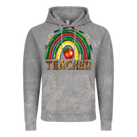 Cloud Rock rainbow teacher Vintage Hoodie - NancyCooperArtShop