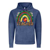 Vintage Denim rainbow teacher Vintage Hoodie - NancyCooperArtShop