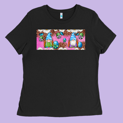 Western Easter Day Gnomes With Eggs Ladies Tee Designed By Artiststas