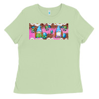 Matcha Western Easter Day Gnomes With Eggs Ladies Tee - Artiststas