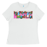 White Western Easter Day Gnomes With Eggs Ladies Tee - Artiststas