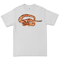 Dove Grey Copperhead Snake Illustrations Premium Tee - LillyAllenDesigns