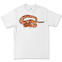 White Copperhead Snake Illustrations Premium Tee - LillyAllenDesigns