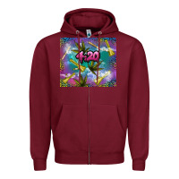Burgundy 4 20 marijuana holiday Zipper Hoodie - TumblerDesignByShophia