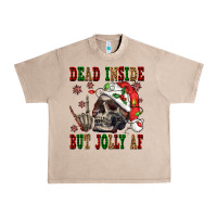 French Oak Dead inside but jolly af Urban Heavy Tee - NancyCooperArtShop