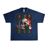 Navy Dead inside but jolly af Urban Heavy Tee - NancyCooperArtShop