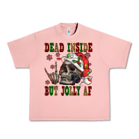 Salmon Dead inside but jolly af Urban Heavy Tee - NancyCooperArtShop