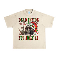 Sandshell Dead inside but jolly af Urban Heavy Tee - NancyCooperArtShop