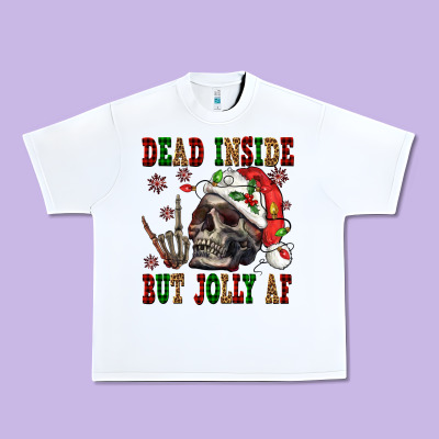 Dead Inside But Jolly Af Urban Heavy Tee Designed By Nancycooperartshop